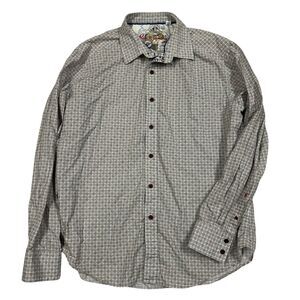 Robert Graham Shirt Size Extra Large XL Men's Longsleeve Button Down Up Front‎